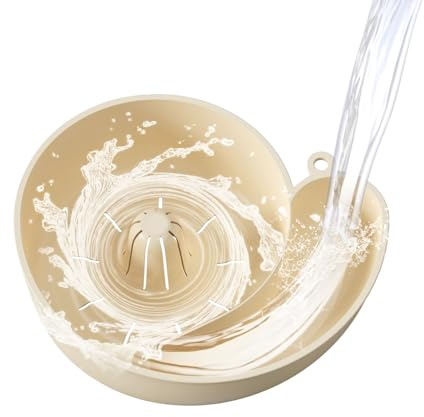 Cuenco de lavado de frutas con colador, cuenco colador de frutas y verduras, bonito diseño inspirado en animales, cesta de drenaje para cocina, picnic, camping, apartamento, dormitorio