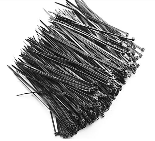 Bridas De Plástico De Nailon, Bridas De Alta Resistencia Con Cierre A Presión, Bridas Para Organizar Cables, Elementos De Fijación, Con Cierre Automático, Negras (3 * 80 * 1000)