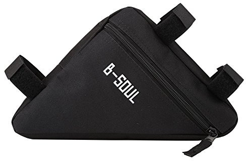VGEBY Fahrradtasche Dreieck, Fahrradrahmentasche Werkzeugtasche für Fahrrad Rennrad (Color : Black)