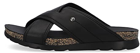 Panama Jack Herren Salman Flat Sandal, Negro C14, 42 EU