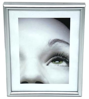 PLUS HOME Marcos De Foto O Portafoto Plastico Plata 24X30 De Pared Y Panel De Cristal Sencillo Para Decorae Y Regalo