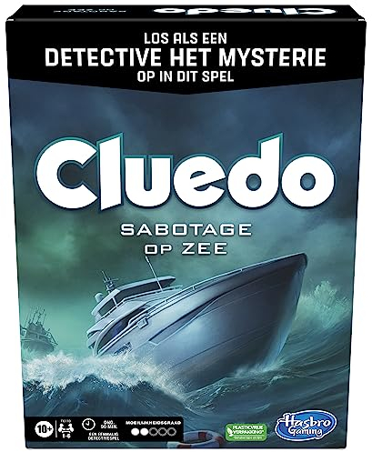Hasbro Gaming Cluedo Sabotage auf See, EIN Flucht- und Detektivspiel, Escape Room Brettspiel, kooperatives Spiel, 1-6 Spieler