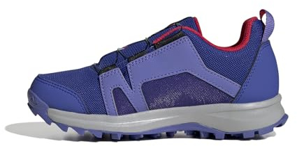 Adidas Unisex Kinder Terrex Agravic BOA Trail Running Shoes, Semi Cobalt Blue/Cloud White/Semi Lucid Blue, 34 EU