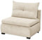 Stella Trading Charlie Bequemes Schlafsofa mit Bettkasten in Cord-Optik, Cream - Kompaktes Sofa mit Schlaffunktion - 103 x 75/90/92 x 83 cm (B/H/T)