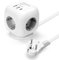 Aigostar Cubo Regletas Enchufes con Interruptor Regleta 3 Tomas, USB 2A+1C, Cable de 1.5M Regreltas, Oficia, Casa