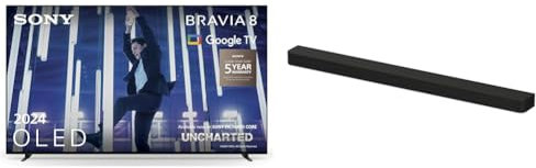 Sony BRAVIA 8 OLED, K77XR80, 77 TV BRAVIA Theatre Bar 9 – Dolby Atmos Single Soundbar