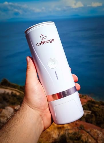 MOKA Cafetera espresso eléctrica portátil con 3-5 minutos de auto-calentamiento, cafetera de coche de 5 V de 20 bares, compatible con cápsulas NS y café molido