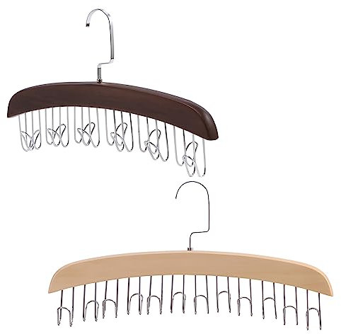 Porte-manteau multi-crochets antidérapant, cintres peu encombrants avec 8/12 crochets, crochet pivotant à 360°, for foulards, accessoires, hommes et femmes, rangement dans placard /521(Group,12 Hooks)