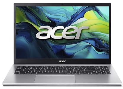 Acer Aspire Go 15 (AG15-42P-R6JZ) bärbar dator, 15,6-tums FHD IPS-skärm, AMD Ryzen 7 5825U, 32 GB RAM, 1 TB SSD, AMD Radeon-grafik, Windows 11, QWERTY-tangentbord, silver
