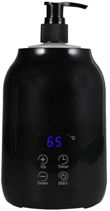 Xiuganpo Electric Massage Oil Warmer Bottle with Intuitive Touch Screen, Soothing Warmth Lotion Digital Heater, Automatic Oil Warmer Heated Oil Lotion Cream for SPA and Home Use