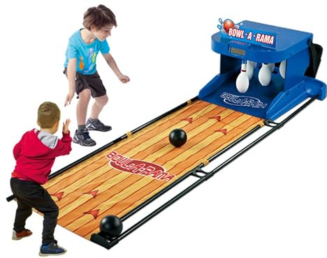 Bowlinghallsspel för hemmet, bowlingspel med LED-elektronisk resultattavla med automatisk återställning, belysning, simuleringsljudeffekt för interaktivt spel