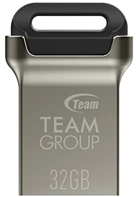 Team Group C162 USB Flash 32GB USB Type-A 3.0 (3.1 Gen 1) Negro, Plata - Unidades USB Flash (32GB, USB Type-A, 3.0 (3.1 Gen 1), 85MB/s, sin Tapa, Negro, Plata)