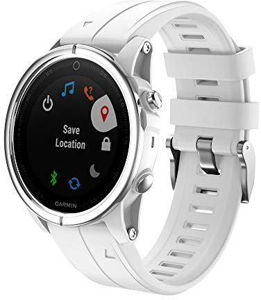 NotoCity Compatible Garmin Fenix 5S / Fenix 5S Plus Bracelet en silicone 20 mm Ajustement facile Replacement pour Garmin Fenix 5S / Fenix 5S Plus/Fenix 6S/ Fenix 6S Pro