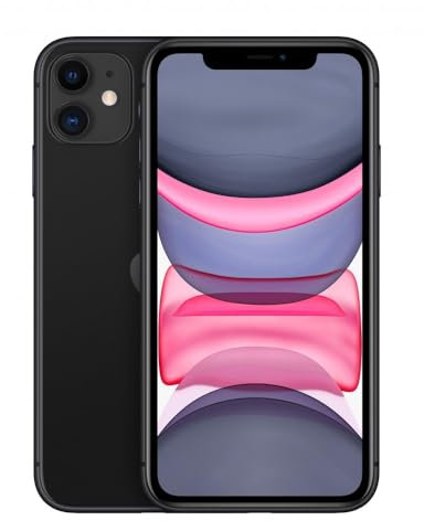 Apple iPhone 11 (64 Go) - Noir (Comprend EarPods, Câble Lightning vers USB, Adaptateur Secteur USB)(Comprend EarPods, Câble Lightning vers USB, Adaptateur Secteur USB)