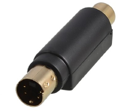 Ruilogod Adattatore con convertitore S-Video S-Video maschio di Dispositivo di connessione video audio