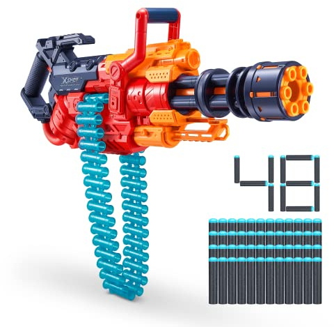 Blaster Automatique - ZURU - XSHOT Crusher - Ceinture de 35 fléchettes - Portée de 27 metres