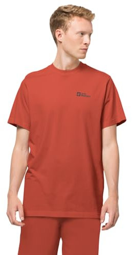 Jack Wolfskin Herren Essential M T-Shirt, Intense Rust, M EU