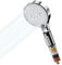WinGluge Duschkopf, Handbrause mit 5 Strahlarten, Brausekopf Regendusche, Duschbrause Water-Saving and Pressure-Increasing, Brausekopf mit Antikalk-Funktion, Reinigungsfreundlich, Silver/Chrom