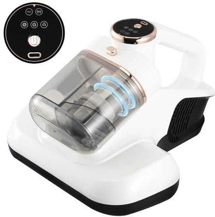 Battimaterasso senza Fili, Aspirapolvere Per Materassi Antibatterica Ultravioletti, In Grado Di Rimuovere Il 99,9% Degli Allergeni, Adatto Per Materassi, Divani E Mobili Imbottiti, Ricarica Tipo C