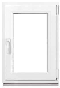 Framex Fenêtre de sous-sol petite en PVC Blanc Largeur x Hauteur 50 x 70 cm (500 x 700 mm) - Double Vitrage (32 mm) - Fonction Oscillo-Battante, Droite (poignée à Gauche)