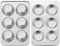 Herogo Muffin Tin, 6 Cup Stainless Steel Muffin Tray Set of 2, Metal Muffin Baking Tray for Cupcakes, Yorkshire Pudding, Pie, 2 Pack Muffin Tin Mould for Dishwasher Safe/Oven Safe/Non-Toxic
