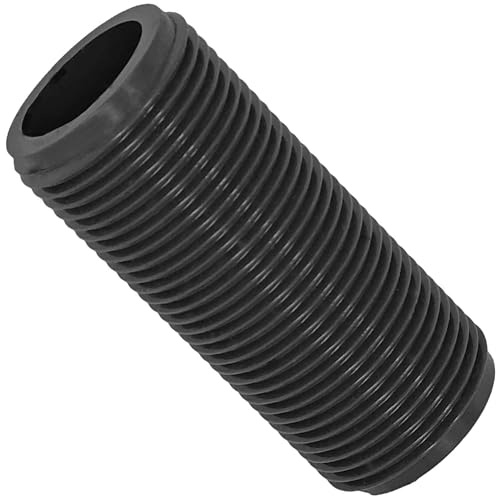 MegaHaustechnik Gewindefitting Kunststoff, Nippel, Länge 61mm, 3/4 Zoll AG
