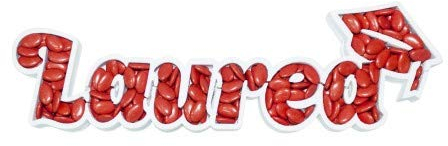 CONTENITORE IN POLISTIROLO VASSOIO LAUREA PORTA CONFETTI DECORAZIONE PARTY FESTA