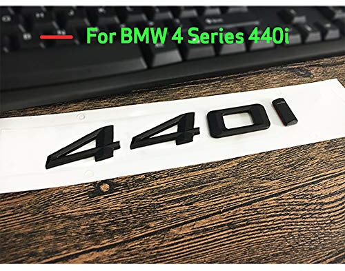 ontto Matt svart ABS bil bokstäver nummer nummer ord bagagelucka bak emblem emblem emblem emblem emblem emblem klistermärke brev stam lock för 4 serie 420i 428i 430i 435i 440i dekoration tillbehör klistermärke