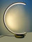 Trango 2019-01XL dimmbar LED Lichtleiste, Schreibtischlampe in Nickel matt Halbrund *MOONLIGHT* Tischleuchte, Nachttisch Lampe inkl. je 1x 12 Watt LED Modul 3000K warmweiß, Design Tischlampe