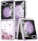 Yutwo Hülle für Samsung Galaxy Z Flip 5 5G, Glitzer Treibsand Silikon Stoßfest Samsung Z Flip 5 5G Handyhülle Transparent TPU Bumper Schutzhülle Samsung Z Flip 5 5G Quicksand Case, Roségold