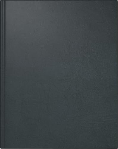 rido/idé 7024074905 Buchkalender Modell Managerkalender TM (2025)| 2 Seiten = 1 Woche| 205 × 260 mm| 168 Seiten| Kunstleder-Einband Belnova| schwarz