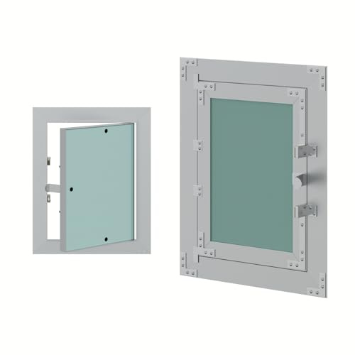 HAGO24 Revisionsklappe 15x20 cm I Hochwertige Revisionstür aus Aluminium & Gipskarton I Robuste Stromkasten Verkleidung I Wartungsklappe für Wartungen, Reinigung & Zugang zu Leitungen