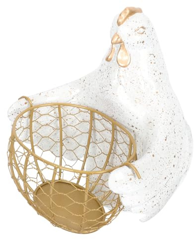 MAGICLULU Contenitori Per Galline Cinesi Cestini Portaoggetti A Forma Di Pollo in Ferro Portafreschezza in Resina Decorazione Da Cucina