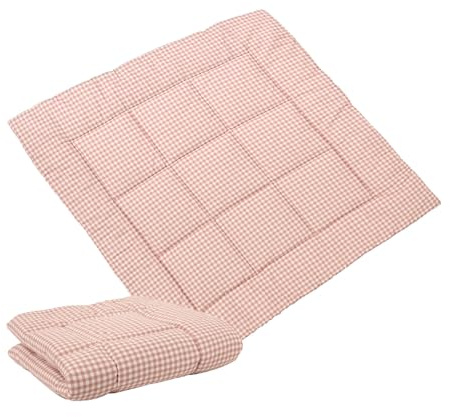 molis&co - Tappeto gattonare per bambini, 100 x 100 cm, pieghevole, portatile, tappetino da pavimento per bambini piccoli e neonati, Dusty Rose, Oeko Tex 100