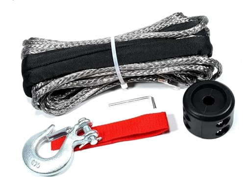 Cinta Remolque Winch Rope Tow Strap Winch Line Cable Rope(4.8mm)