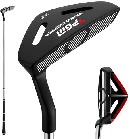PGM 35 Golf Club Chipper 32° for Right Handed, Men and Women Chipping Putter and Wedge for Short Game Improvement Black