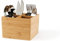 Excelsa Eco Living Porte-couverts en bambou, bois naturel, marron, 4 compartiments