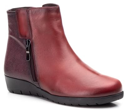 Botines mujer de piel con tacón o plataforma Botín cómodo de invierno y otoño Calzado artesanal de España tipo cuña o camperos en ante y cuero Elegantes e informales