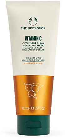 The Body Shop Vitamin C Overnight Glow Revealing Mask – für gleichmäßige Straffung, Aufhellung – 100 ml