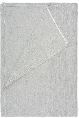 Etrexonline Colcha Multiusos 180x260 cm - Plaid CubreSofá y Cubrecama, Manta Foulard Decorativa y Práctica de Algodón y Poliéster, Jarapa Suave y Cómoda para Sofá - Gris Claro
