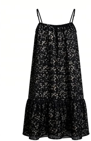 Alexis Leroy Abito da Spiaggia Donna, Abito con Spalline Sottili, Abito Corto, Look Estivo Casual