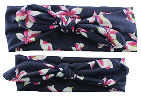 Apanphy® 1 Paire de maman et de bébé imprimé élastique cheveux bande Bandeau C