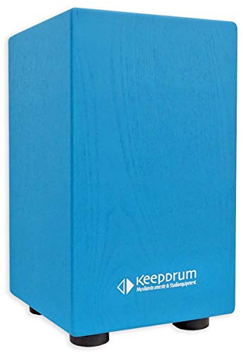 Keepdrum DC1M BL Cajon para niños Junior Taburete de batería Azul