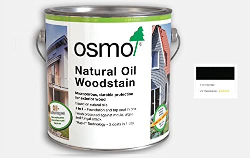 Osmo Natural Oil Woodstain 0.75L (712) - Ebony