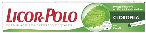 Licor del Polo Clorofila – Pasta de Dientes Refrescante con Flúor – Combate la placa y el mal aliento – 75 ml