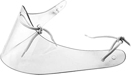 Generic Hockey-Torwarthelm, transparent für Erwachsene Hockey-Torwarte, Unisex, Torwarthelm, Hockeyhelm, 27 x 20,5 cm, Polycarbonat (PC), Schaumstoff, Einheitsgröße, Transparent, Eis- und Feldhockey