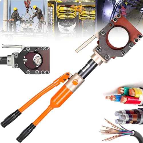 GEJLELDS Idraulico Tagliacavi Tagliabulloni, Tagliacavi Cesoie per Cavi Idrauliche per Il Taglio di Precisione dei Cavi, Forza di Taglio 7T/8T/8T/10T,CPC-85