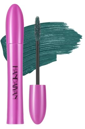 DGreen-2 Wimperntusche Wasserfest,Mascara Wasserfest, Langlebige Volumizing Curling Verlängerung Mascara Make-Up für Weihnachten, Halloween, Partys, Hochzeiten