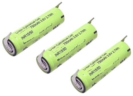 ZMLMAJJ 3.7V 750mAh Toothbrush Replacement Battery - Compatible With Philips Sonicare HX6730 HX9340 HX6510 HX6511 HX6970 HX6380(3PCS)
