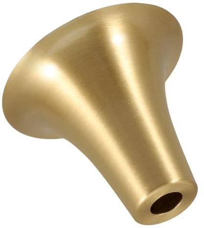 SOPOTUTU Portalampada Decorativo ed Elegante in Ottone a Forma di Tromba Base a Tazza Appuntita Facile da Sostituire per Lampade a Sospensione e Applique da Parete